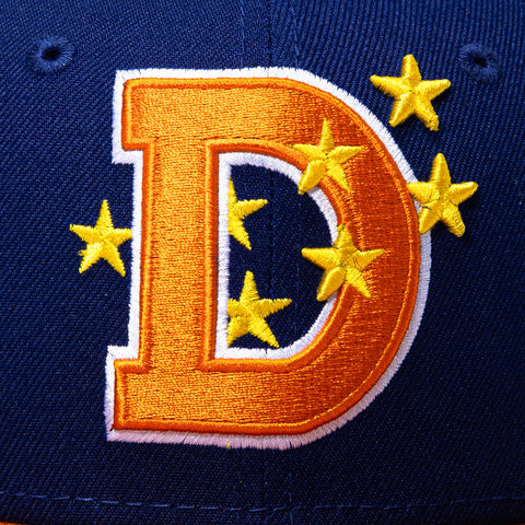 New Era 59Fifty Durham Bulls D Hat - Royal, Burnt Orange New Era
