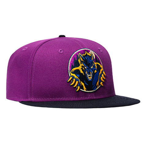 New Era 59Fifty Great Lakes Loons Dogmen Hat - Purple, Navy New Era