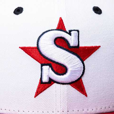New Era 59Fifty Inland Empire 66ers Rail Hat - White, Navy, Cardinal New Era