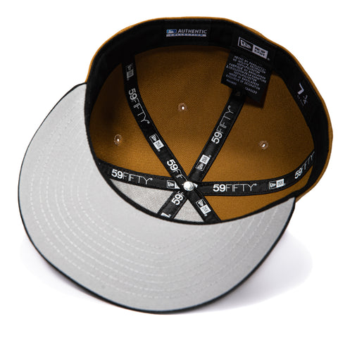 New Era 59Fifty San Antonio Missions Hat - Gold, Black New Era