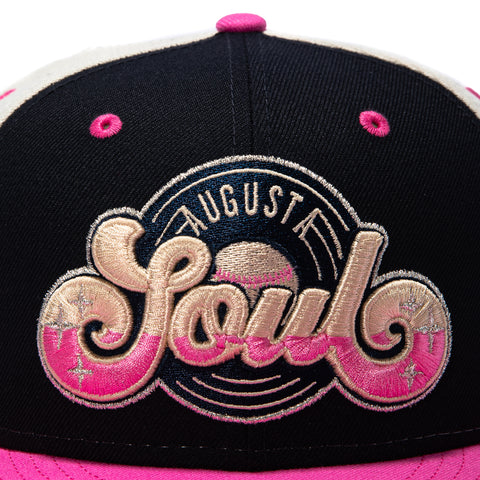 New Era 59Fifty Augusta Green Jackets Soul Rail Hat - Navy, White, Magenta New Era