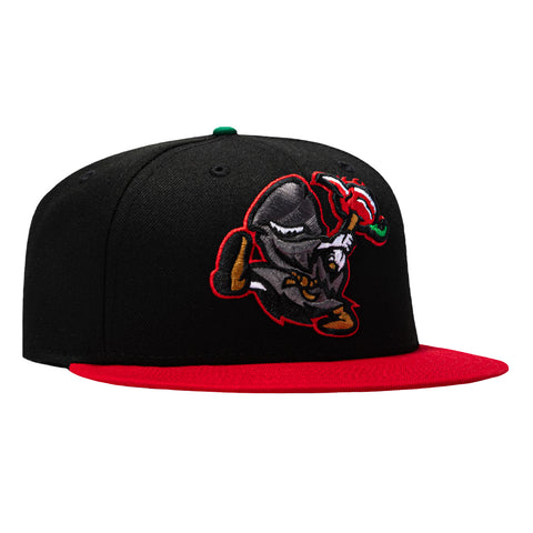 New Era 59Fifty Winston Salem Dash Reapers Hat - Black, Red New Era