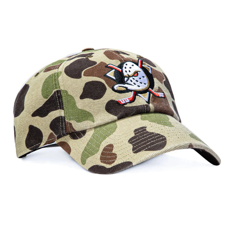 47 Brand x Carhartt Anaheim Ducks Cleanup Adjustable Strapback Hat - Camo 47 Brand