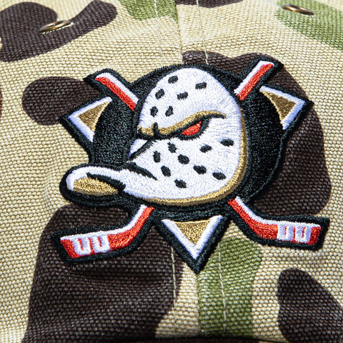 47 Brand x Carhartt Anaheim Ducks Cleanup Adjustable Strapback Hat - Camo 47 Brand