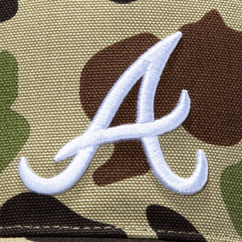 47 Brand x Carhartt Atlanta Braves Hitch Adjustable Snapback Hat - Camo 47 Brand