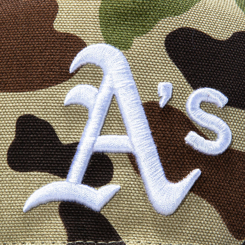 47 Brand x Carhartt Oakland Athletics Hitch Adjustable Snapback Hat - Camo 47 Brand