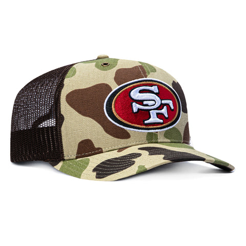 47 Brand x Carhartt Trucker San Francisco 49ers Adjustable Snapback Hat - Camo 47 Brand