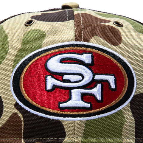 47 Brand x Carhartt Trucker San Francisco 49ers Adjustable Snapback Hat - Camo 47 Brand