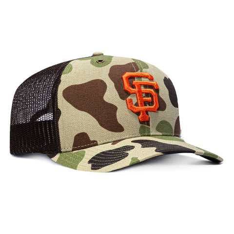47 Brand x Carhartt Trucker San Francisco Giants Adjustable Snapback Hat - Camo 47 Brand