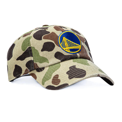 47 Brand x Carhartt Golden State Warriors Cleanup Adjustable Strapback Hat - Camo 47 Brand