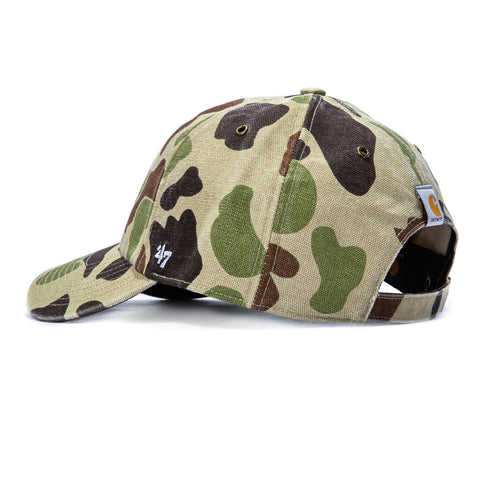47 Brand x Carhartt Chicago Blackhawks Cleanup Adjustable Strapback Hat - Camo 47 Brand