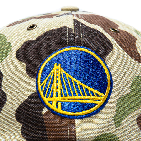 47 Brand x Carhartt Golden State Warriors Cleanup Adjustable Strapback Hat - Camo 47 Brand