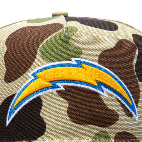 47 Brand x Carhartt Los Angeles Chargers Hitch Adjustable Snapback Hat - Camo 47 Brand