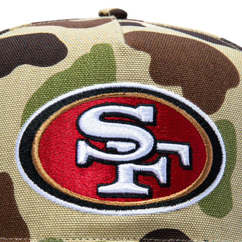 47 Brand x Carhartt San Francisco 49ers Hitch Adjustable Snapback Hat - Camo 47 Brand