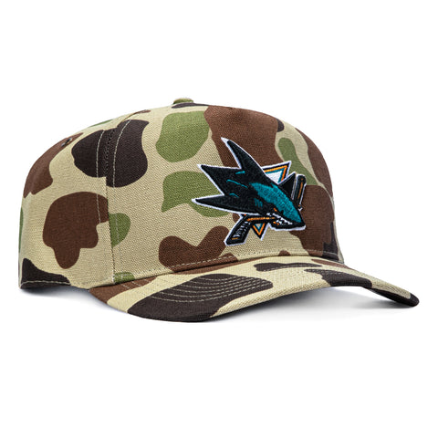 47 Brand x Carhartt San Jose Sharks Hitch Adjustable Snapback Hat - Camo 47 Brand