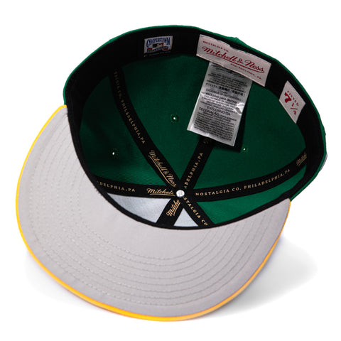 MN LEGENDS ATHLETICS REGGIE JACKSON GRN/YEL Mitchell and Ness