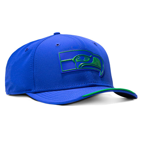 New Era 9Seventy Seattle Seahawks 2026 NFL Sideline Stretch Snapback Pre-curved Hat - Royal New Era
