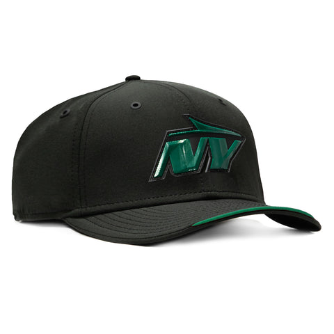 New Era 9Seventy New York Jets 2026 NFL Sideline Stretch Snapback Pre-curved Hat - Black New Era