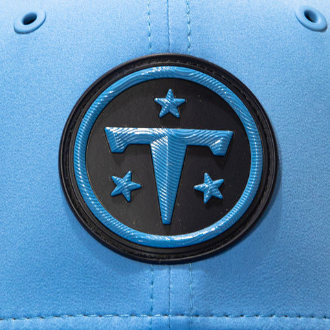 New Era 9Seventy Tennessee Titans 2026 NFL Sideline Stretch Snapback Pre-curved Hat - Blue New Era