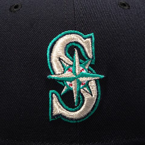 New Era 59Fifty Authentic Collection Seattle Mariners 50th Anniversary Patch Game Hat - Navy New Era