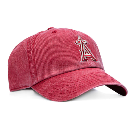 47 Brand Back to School Los Angeles Angels Cleanup Strapback Adjustable Hat - Red 47 Brand
