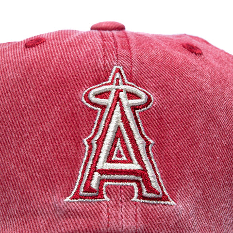 47 Brand Back to School Los Angeles Angels Cleanup Strapback Adjustable Hat - Red 47 Brand