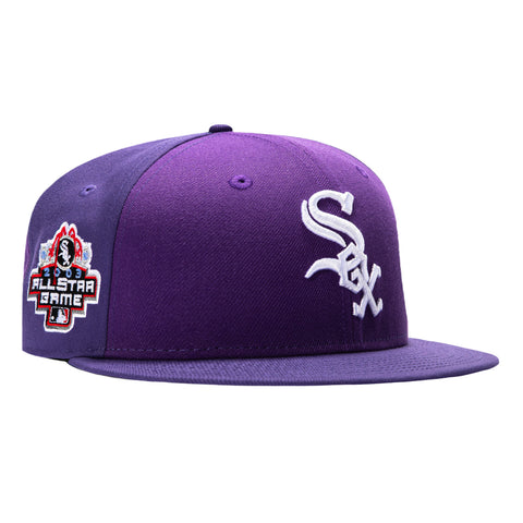New Era 59Fifty Chicago White Sox 2003 All Star Game Patch Pinwheel Hat - Purple New Era