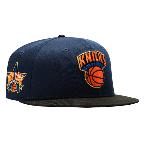 New Era 59Fifty New York Knicks Est. 1946 Patch Light Blue UV Hat - Navy, Black New Era