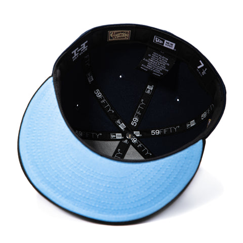 New Era 59Fifty New York Knicks Est. 1946 Patch Light Blue UV Hat - Navy, Black New Era