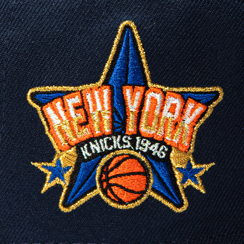 New Era 59Fifty New York Knicks Est. 1946 Patch Light Blue UV Hat - Navy, Black New Era