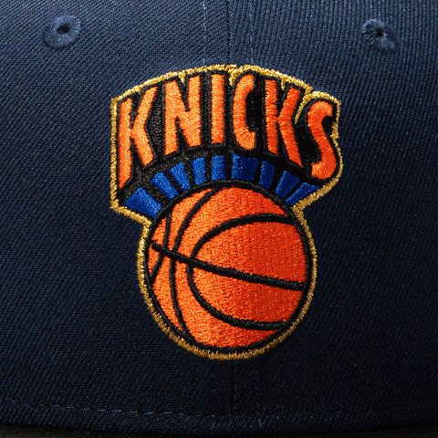 New Era 59Fifty New York Knicks Est. 1946 Patch Light Blue UV Hat - Navy, Black New Era