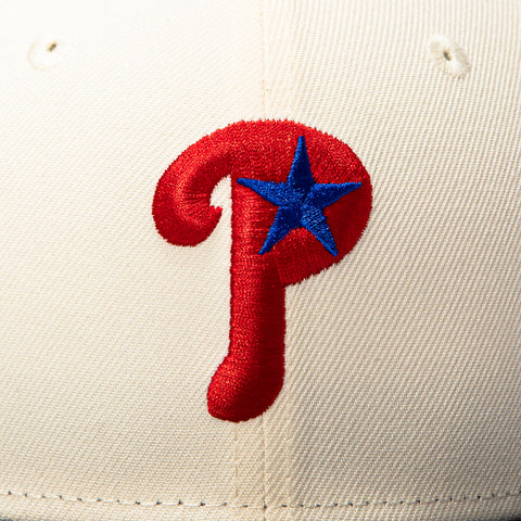 New Era 59Fifty Philadelphia Phillies Mascot Patch Alternate Hat - White, Graphite New Era