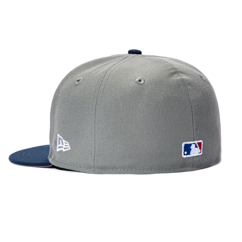 New Era 59Fifty New York Yankees Puerto Rico Flag Patch Pink UV Hat - Graphite, Navy New Era