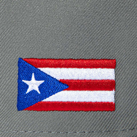 New Era 59Fifty New York Yankees Puerto Rico Flag Patch Pink UV Hat - Graphite, Navy New Era