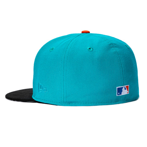 New Era 59Fifty New York Mets Shea Stadium Patch Script Hat - Teal, Black New Era