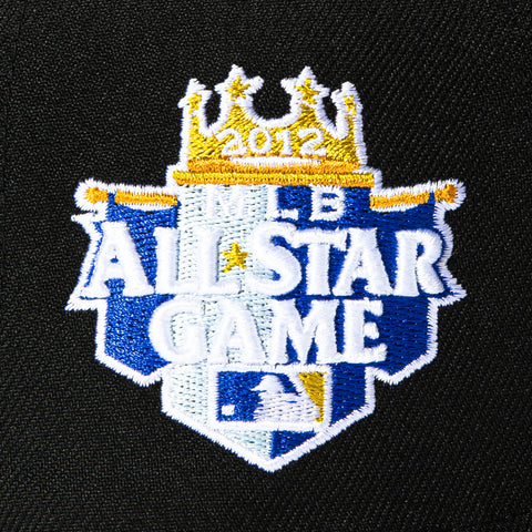 New Era 59Fifty Kansas City Royals 2012 All Star Game Patch Pink UV Hat - Black, White New Era