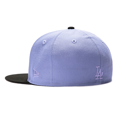 New Era 59Fifty Los Angeles Dodgers 50th Anniversary Stadium Patch Parrot Hat - Lavender, Black New Era