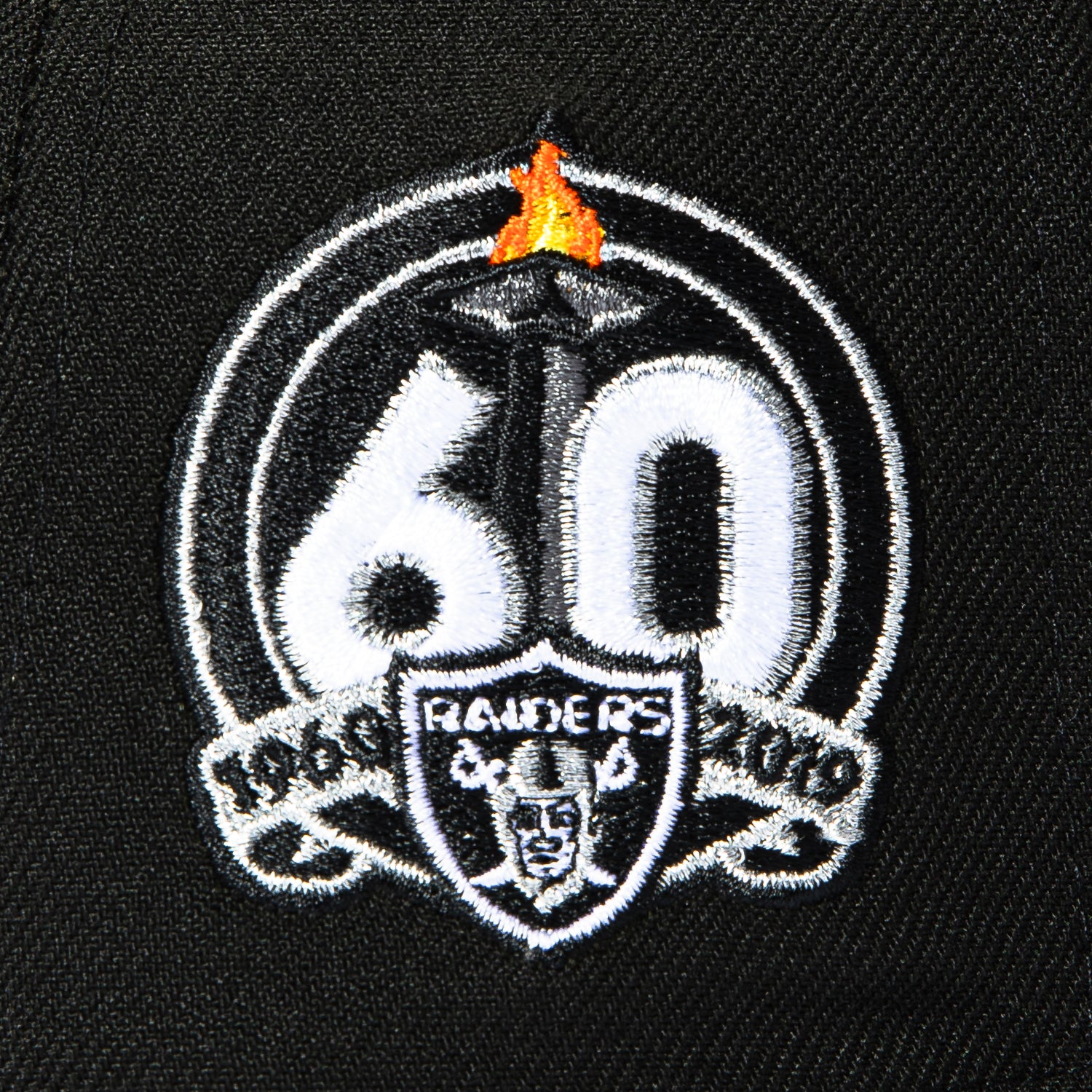 New Era 59Fifty Las Vegas Raiders 60th Anniversary Patch Hat
