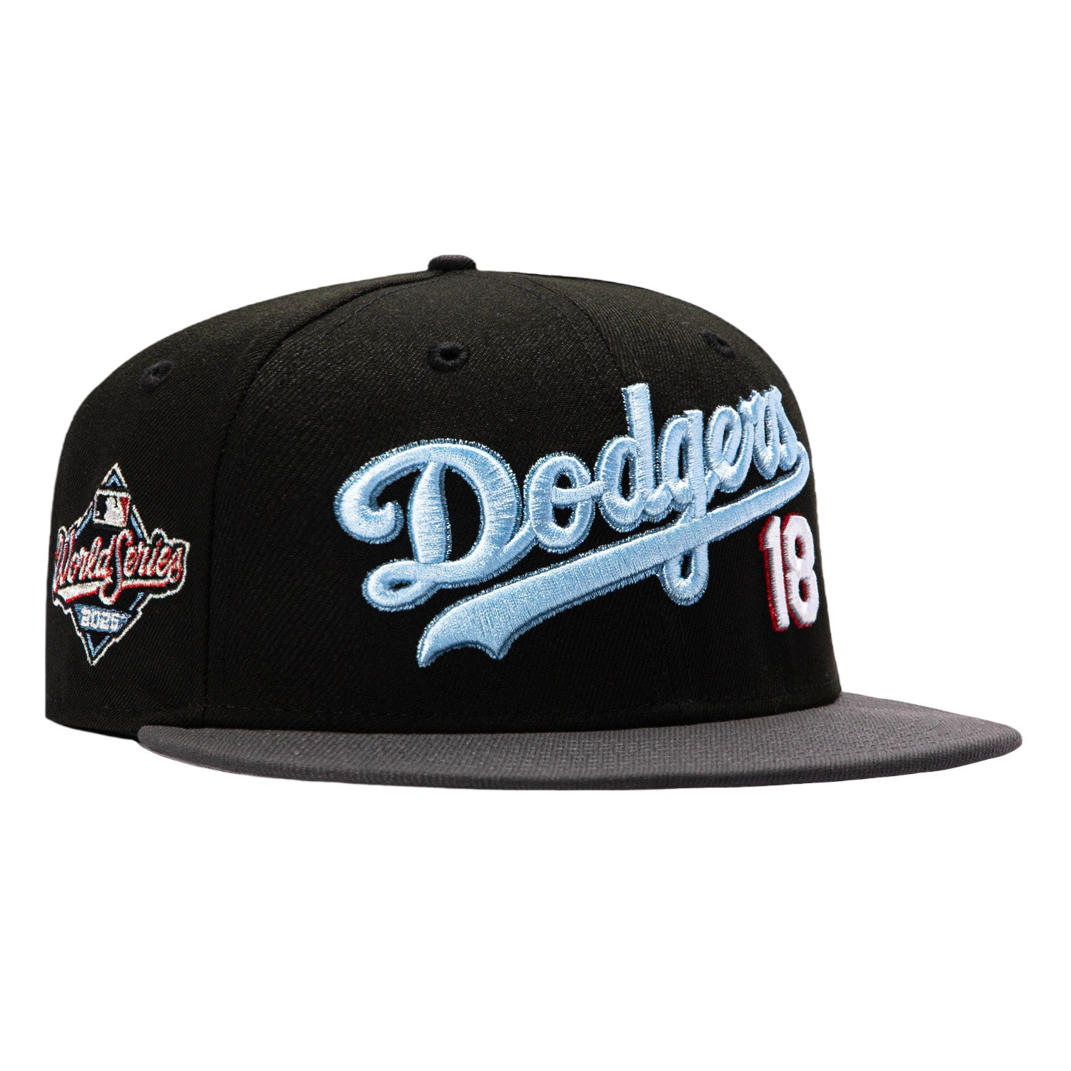 New Era 59Fifty Los Angeles Dodgers 2025 World Series Patch Word