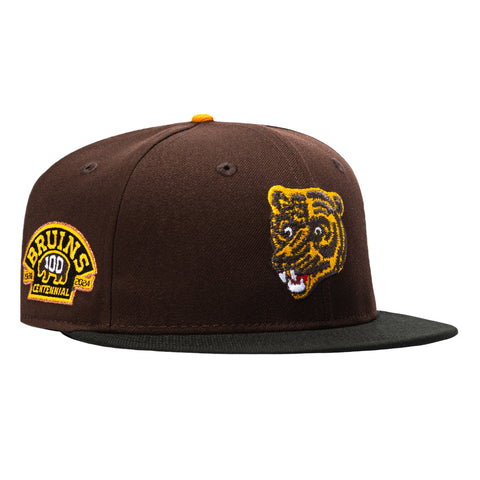 2TONE BRUINS 100TH ALT BRN/BLK New Era