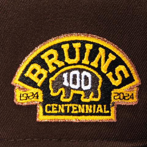 2TONE BRUINS 100TH ALT BRN/BLK New Era