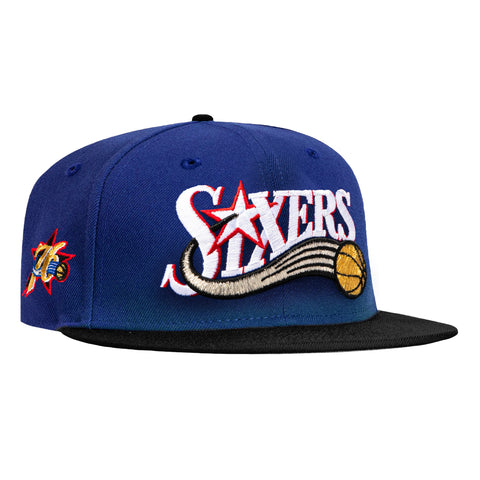 2TONE 76ERS 96 SCRIPT ROY/BLK New Era