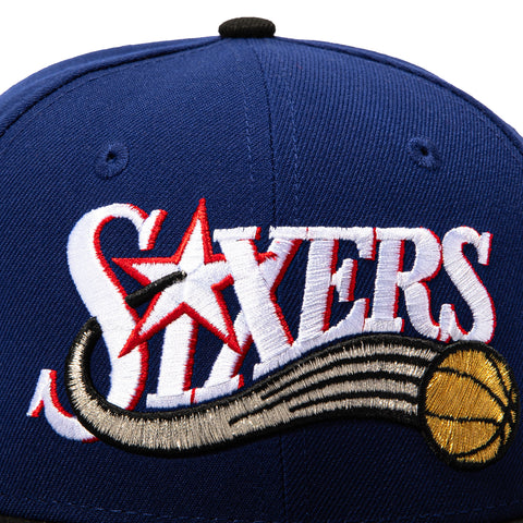 2TONE 76ERS 96 SCRIPT ROY/BLK New Era