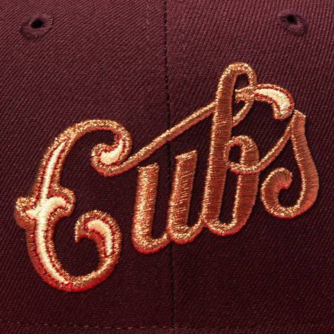 ROTTEN APPLE 2TONE CUBS WRIGLEY SCRIPT BRN/CRD New Era