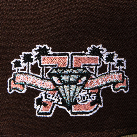 New Era 59Fifty Slayer Lake Elsinore Storm 75th Anniversary Patch Pink UV Hat - Brown, Olive New Era