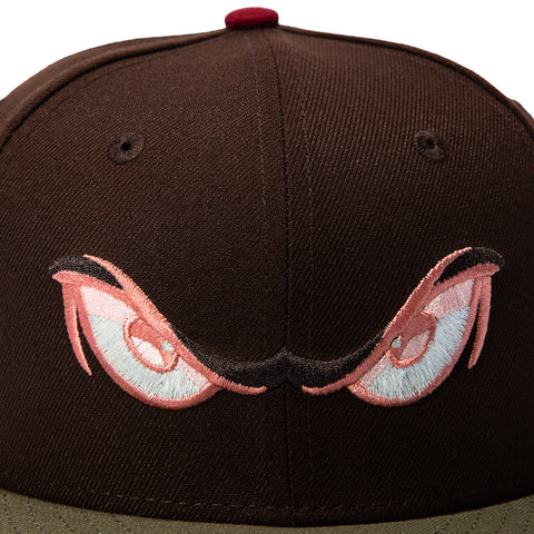 New Era 59Fifty Slayer Lake Elsinore Storm 75th Anniversary Patch Pink UV Hat - Brown, Olive New Era