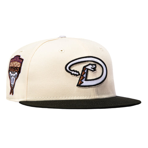 New Era 59Fifty Slayer Arizona Diamondbacks Inaugural Patch D Hat - White, Black New Era