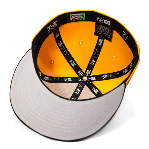 New Era 59Fifty Slayer Atlanta Braves 1999 World Series Patch Bolt Hat - Gold, Black New Era