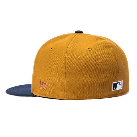 New Era 59Fifty Los Angeles Angels 40th Anniversary Patch 1997 Hat - Khaki, Navy New Era