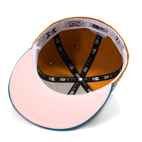 New Era 59Fifty Philadelphia Phillies 1996 All Star Game Patch Pink UV Hat - Gold, Teal New Era